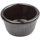 Winco Black Melamine Fluted Ramekin, 1 1/2 Ounce -- 8 per case.