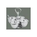 Winco 4 Unit Relish Server, 8 inch Length -- 1 set.