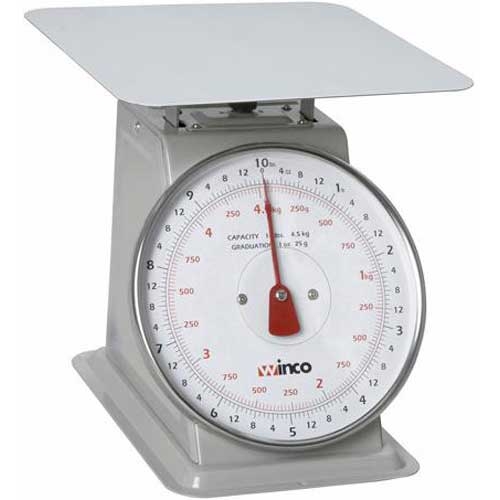 Winco 10 Pound Receiving Scale, 8 inch Dial -- 2 per case.