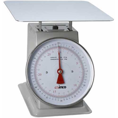 Winco 60 Pound Receiving Scale, 9 inch Dial -- 2 per case.