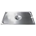 Winco 18/8 Stainless Steel Slotted Cover Only - for Full-Size Steam Table Pan.