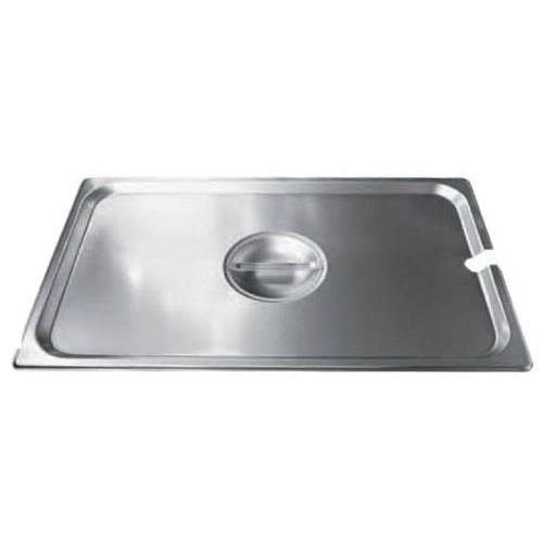 Winco 18/8 Stainless Steel Slotted Cover Only - for Full-Size Steam Table Pan.