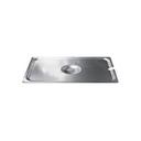 Winco 18/8 Stainless Steel Slotted Cover Only - for 1/4-Size Steam Table Pan.