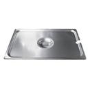 Winco 18/8 Stainless Steel Slotted Cover Only - for 2/3-Size Steam Table Pan.