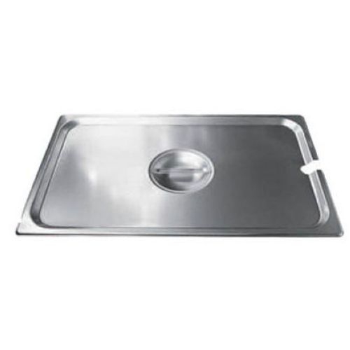 Winco 18/8 Stainless Steel Slotted Cover Only - for 2/3-Size Steam Table Pan.