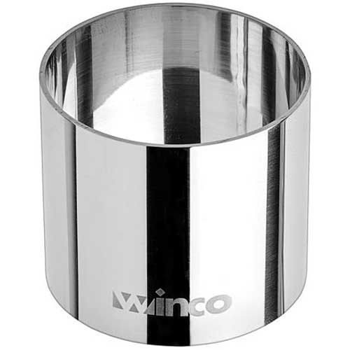 Winco Round Pastry Mold, 2 x 1.75 inch -- 12 per case.