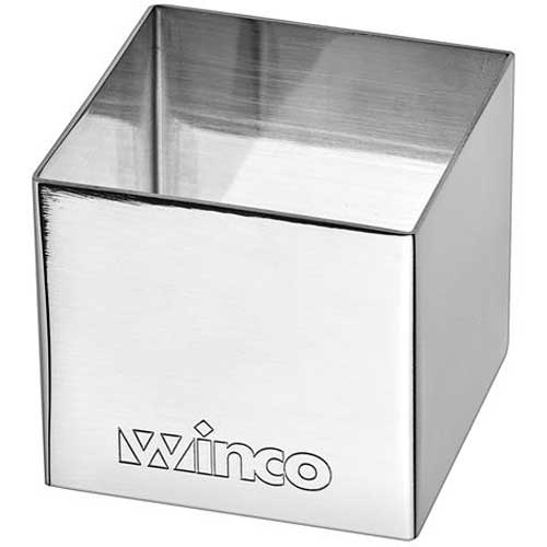 Winco Square Pastry Mold, 2 x 2 inch -- 12 per case.