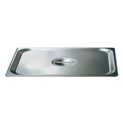 Winco 18/8 Stainless Steel Solid Cover Only - for 1/3-Size Steam Table Pan.
