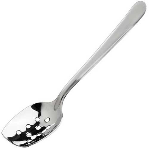 Winco Slanted Plating Perforated Spoon, 8 inch -- 6 per case.