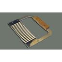 Winco Stainless Steel Serrator with Wood Handle, 7 inch.