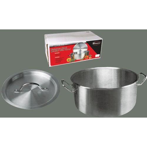 Winco Stainless Steel Brazier With Cover, 14.2 X 5.5 In