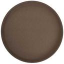 Winco Brown Non Slip Round Premium Fiberglass Tray, 11 inch -- 6 per case.