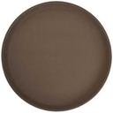 Winco Brown Non Slip Round Premium Fiberglass Tray, 16 inch -- 6 per case.