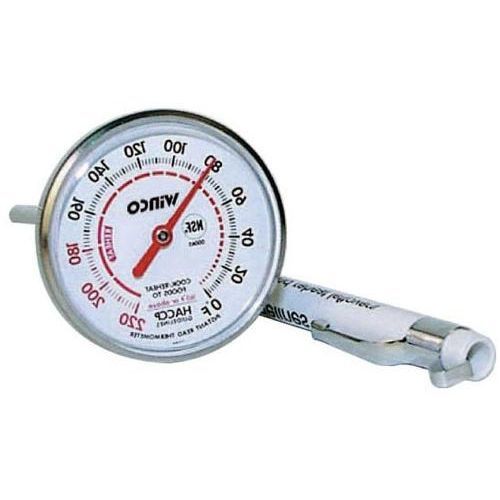 Winco Calibrated Dial Pocket Test Thermometer, 40 To 180 Degree Fahrenheit, 1 Inch