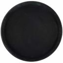 Winco Black Round Easy Hold Rubber Lined Tray, 16 inch -- 6 per case.