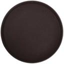 Winco Brown Round Easy Hold Rubber Lined Tray, 16 inch -- 6 per case.