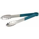 Winco Stainless Steel Heavy Duty Utility Tong with Green Plastic Handle, 9 inch -- 12 per case.