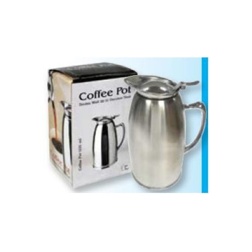 Winco Satin Finished Stainless Steel Lined Coffee Pot, 20 Ounce