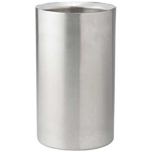 Winco Stainless Steel Double Wall Wine Cooler, 4 1/2 X 4 1/2 X 7 3/4 Inch -- 6 Per Case