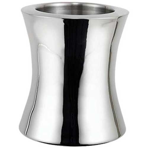Winco Stainless Steel Double Wall Hourglass Wine Cooler, 6 x 6 x 6 inch -- 6 per case.