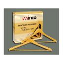 Winco Maple Hardwood Coat Hanger, 14.25 inch Length -- 12 per case.