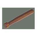 Winco Lacquered Wood Walnut Muddler, 8 inch.