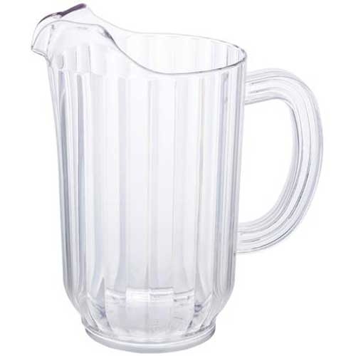 Winco Polycarbonate Single Spout Clear Water Pitcher, 48 Ounce -- 12 per case.