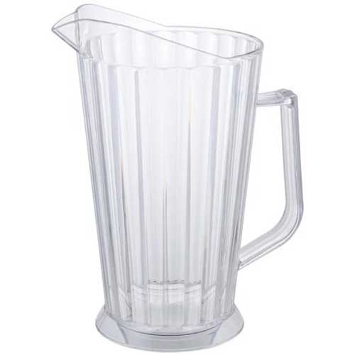 Winco Polycarbonate Clear Beer Pitcher, 60 Ounce -- 12 per case.