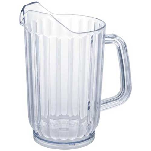 Winco SAN Plastic Clear Water Pitcher, 32 Ounce -- 12 per case.