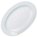 Yanco Abco Porcelain Oval Rolled Edge Super White Platter, 10 5/8 inch Length -- 24 per case.