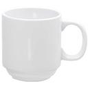 Yanco Abco Porcelain Round Stackable Super White Prime Mug, 12 Ounce -- 36 per case.