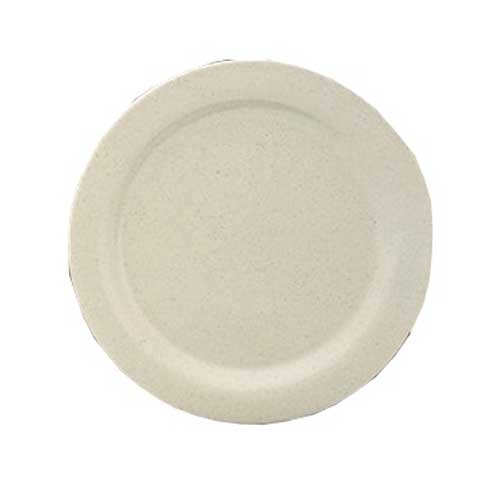 Yanco Ardis Melamine Beige Round Dinner Plate, 7 1/4 inch Diameter -- 48 per case.