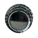 Yanco Melamine Round Black Catering Plate, 20 inch Diameter -- 6 per case.