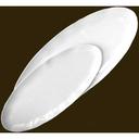 Yanco Melamine Oval Black Catering Platter, 24 inch Diameter -- 6 per case.