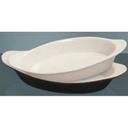 Yanco Porcelain Oval White/Brown Accessories Welsh Rabbit, 8 Ounce -- 36 per case.