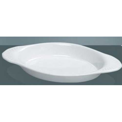 Yanco Porcelain Oval Super White Accessories Welsh Rabbit, 8 Ounce -- 36 per case.