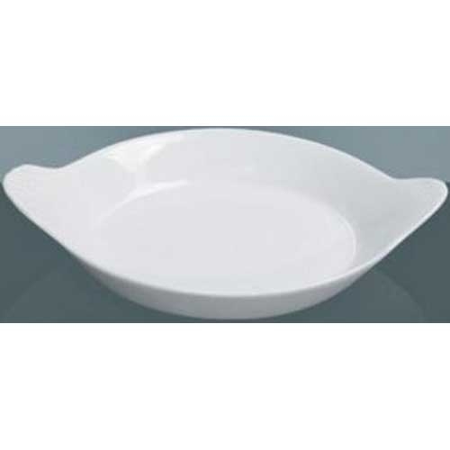 Yanco Porcelain Round White Accessories French Dish, 10 inch Diameter -- 12 per case.