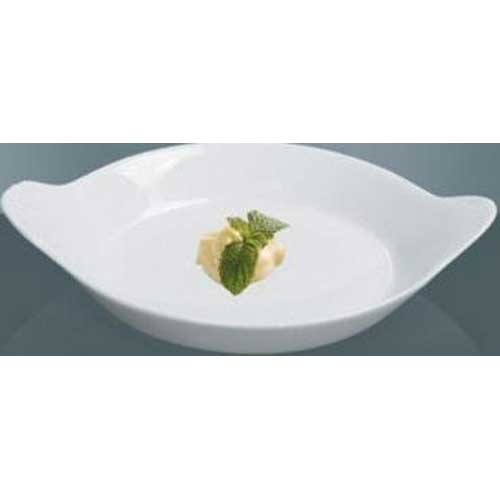 Yanco Porcelain Round White Accessories French Dish, 13 3/4 inch Diameter -- 6 per case.
