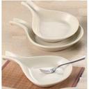 Yanco Ceramic American White Pear Shape Accessories Fry Pan Server, 12 Ounce -- 12 per case.