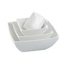 Yanco Fuji Porcelain Bone White Square Bowl, 14 Ounce -- 36 per case.