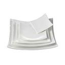Yanco Fuji Porcelain Bone White Square Sushi Plate, 4 1/2 inch Length x 4 1/2 inch Width -- 36 per case.