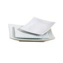 Yanco Fuji Porcelain Bone White Square Plate, 7 1/2 inch Length x 7 1/2 inch Width -- 36 per case.