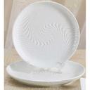 Yanco Fuji Porcelain Bone White Round Plate, 10 1/4 inch Diameter -- 24 per case.