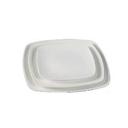 Yanco Fuji Porcelain Bone White Square Flat Plate, 12 inch Length x 12 inch Width -- 12 per case.