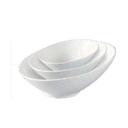 Yanco Fuji Porcelain Bone White Oblong Slanted Sheer Bowl, 16 Ounce -- 24 per case.