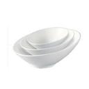 Yanco Fuji Porcelain Bone White Oblong Slanted Sheer Bowl, 20 Ounce -- 12 per case.