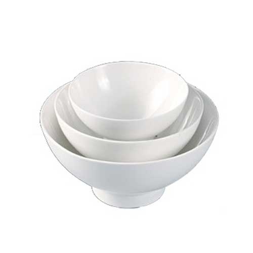 Yanco Fuji Porcelain Bone White Round Bowl, 10 Ounce -- 36 per case.