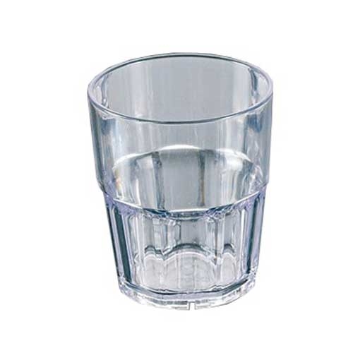 Yanco Hawaii San Plastic Clear Double Rocks, 10 Ounce -- 72 per case.