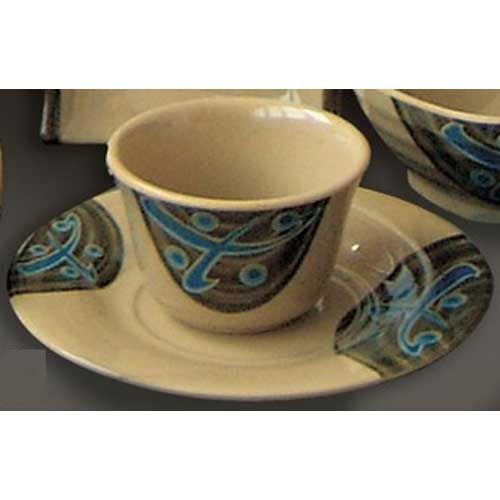 Yanco Japanese Melamine Round Saucer, 6 Inch Diameter -- 48 Per Case