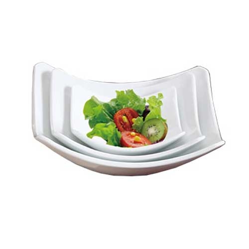 Yanco Lion King Bone White Square Salad/Soup Bowl, 8 Ounce -- 36 per case.